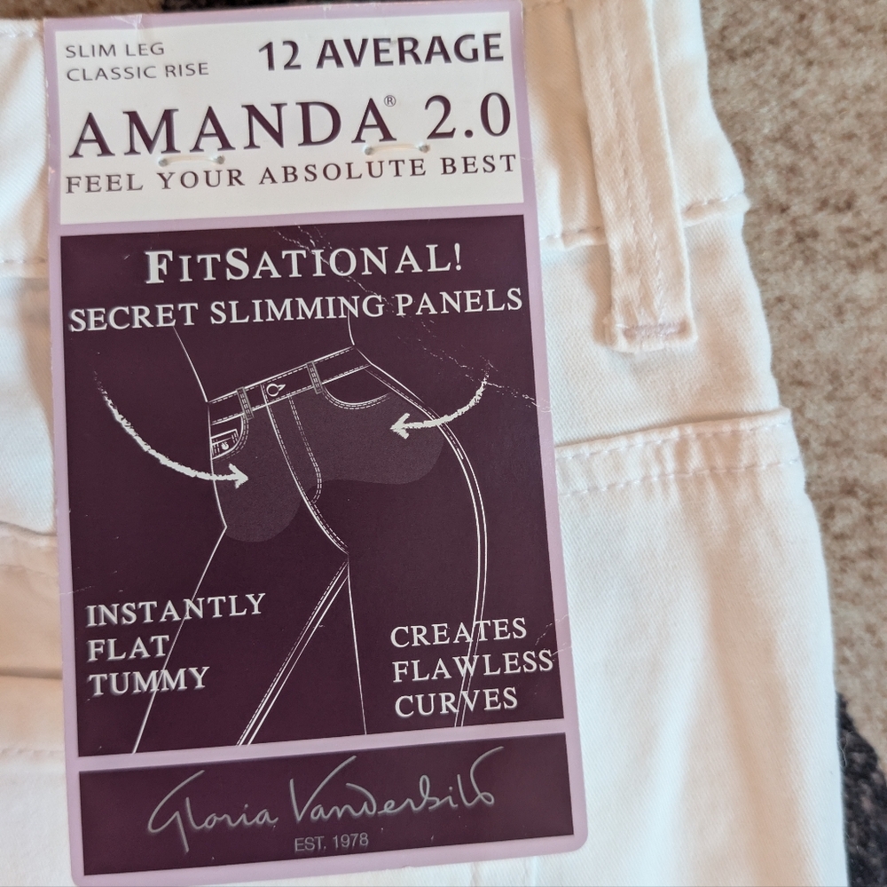 Gloria Vanderbilt Classic White Jeans - Picture 4 of 4